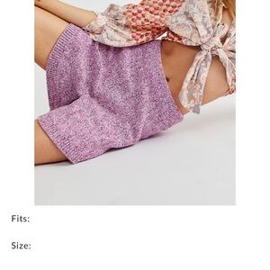 NWOT Free People Lavender High Waist Shorts